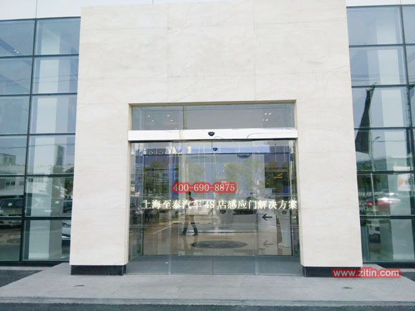 Glass automatic sensor door for auto 4S showroom